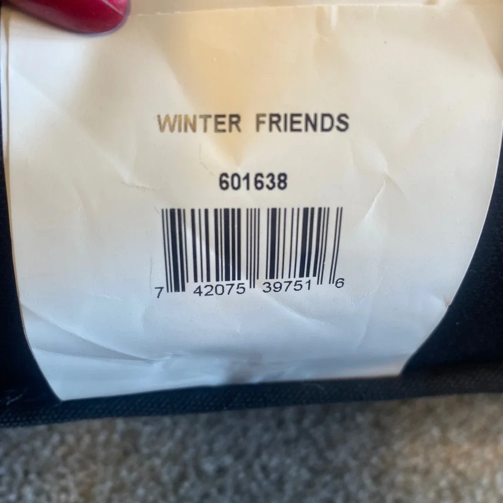 Claire Murray Winter Friends Snowman Tapestry Throw Pillow 601638 Holiday Decor